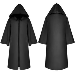 Nieuwe Halloween -kostuums Middeleeuwse Renaissance Cape Mens Women Child Cosplay Dood Hooded Kostuum Accessoires Cosplay Cloak Cape 710