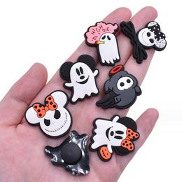 Neue Halloween DIY Schuhzubehör Schädel Dekoration Schnalle PVC Garten Schuh Charms Clog Charms Geschenk