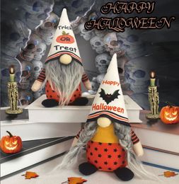 Nieuwe Halloween Feestelijke voorraden Gezichtsloze poppenpompoenbat Doll Gnome Party Sfeer Props Decoratie ornamenten