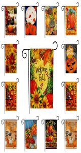 Nieuwe Halloween Flag Pumpkin Flag Garden Vlaggen Courtyard Welcome Fall Flag Yard Banner vlaggen 47*32cm T2I514382871364