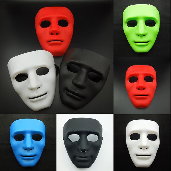 Nouveau Halloween masque fête bricolage effrayant masques couleur unie visage complet Cosplay mascarade Mime masque balle fête Costume masques