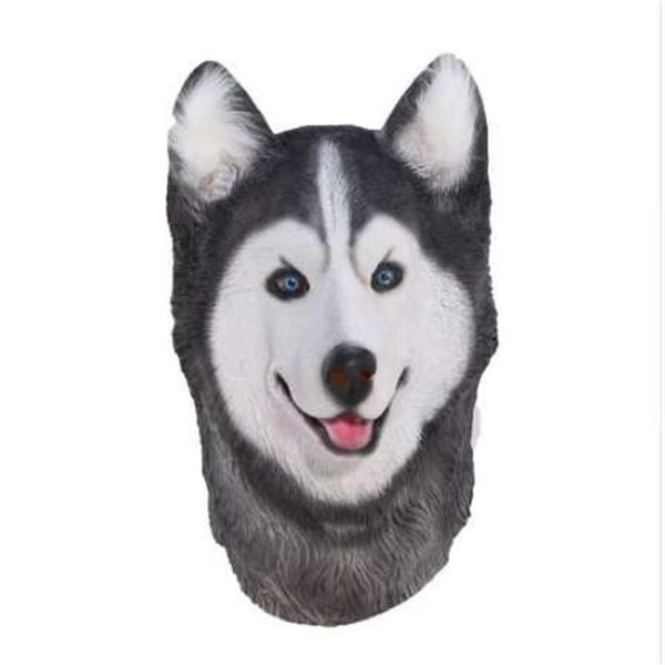 Masque en Latex pour chien Husky sibérien d'halloween, nouveauté, Costume de fête, déguisement d'animaux, Masks282I, nouvelle collection