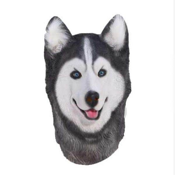 Masque en Latex pour chien Husky sibérien d'halloween, nouveauté, Costume de fête, déguisement d'animaux, Masks314P, nouvelle collection