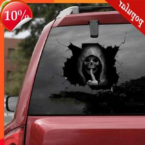 Nieuwe Halloween Schedel Sticker Auto Achterruit Horror Stille Sfeer Decals Auto Window Muur Festival Decoratie