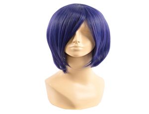 Nouveau Halo Cortana violet court Bob droite Anime fête cheveux Wigs2175617