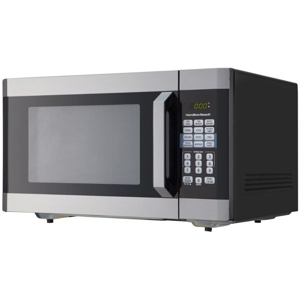 Nuevo Hamilton Beach 1.6 Cu. Pie. Horno microondas digital, acero inoxidable