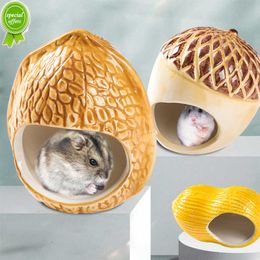 Nieuwe Hamster Keramische Nest Zomer Koeling Airconditioning Kamer Huisdier Vermijdt Slapen Porselein Nest Creatieve Moer Hamster Nest