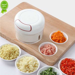 Nueva prensa manual para picar ajo, mini prensador de ajo de acero inoxidable, triturador de chile, utensilios de cocina, trituradora, picadora, rallador manual