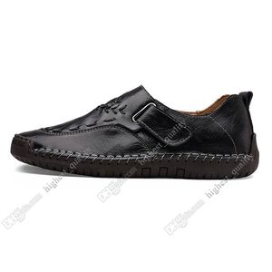 Nouvelle couture à la main chaussures décontractées pour hommes mis pied Angleterre pois chaussures en cuir chaussures pour hommes bas grande taille 38-48 dix-huit