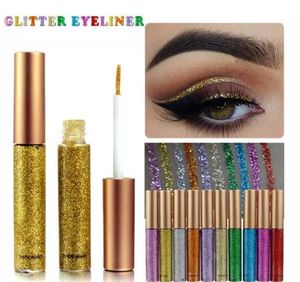 Nouveau HANDAIYAN 10 couleurs crayons Eyeliner à paillettes liquides longue durée imperméable maquillage des yeux Eyeliner facile à porter Eye Liner2376207