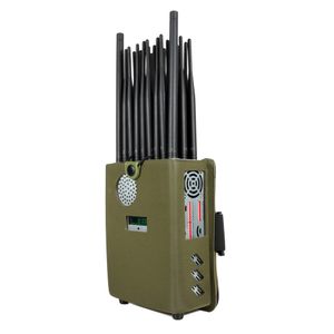 Nuevo portátil 28 bandas Radio FM Wi-Fi6E Wi-Fi2.4G Wi-Fi5G GPS LOJACK LORA UHF VHF 433 315 868 CDMA GSM 3G 4G 5G Señal de teléfono celular Jamm Er 28 vatios Trabajando hasta 25 m