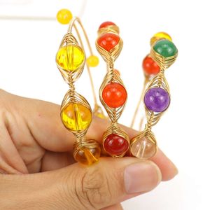 Nouvelle perle d'agate multi-couleurs torsadées à la main Bracele de bracelet simple bracele bracele et accessoires de perles de set en bracelet