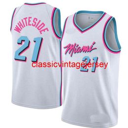 Nieuwe Hassan Whiteside Swingman Jersey Gestikt Mannen Vrouwen Jeugd Basketbal Jerseys Maat XS-6XL