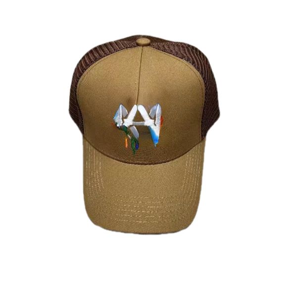 Nuevo sombrero camionero primavera/verano al aire libre gorra de malla gorra de béisbol letra bordado tridimensional al por mayor