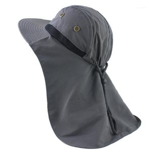 Nouveau chapeau avec pêche au cou randonnée en plein air Protection UV Soleil Hat13878118