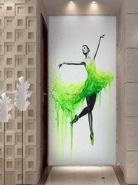 Nuovo HD stampato 1 pezzo elegante ballerina di danza pittura a olio astratta balletto ragazza pittura murale multi scelte grande tela3995917