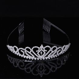 Nouveau bandeau gamins Girls Love Bridal Prom Crown Princess Crystal Tiaras and Crowns 2404