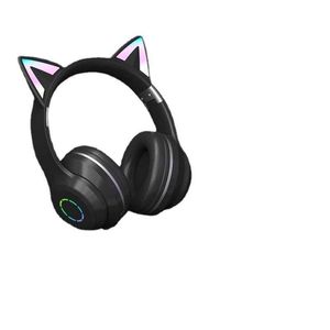 Nouveaux écouteurs Bluetooth Headwear ST89M changement de couleur progressif LED lumineux chat mignon série chat oreille sans fil Bluetooth écouteurs