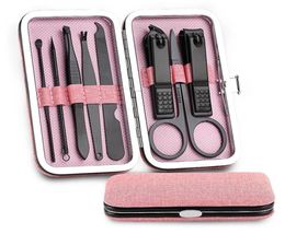 NOUVELLE SANTÉ 8PCSSET SECTURE PEDICURE DE CLIPPER NOIDS INOXED-SEAT avec des outils de manucure professionnels de la pince à ciseaux