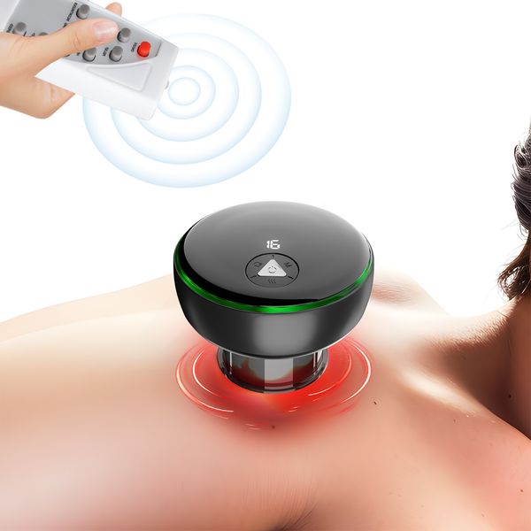 NOUVEAU Gadgets de santé Télécommande Ventouses sous vide Appareil de massage Grattage électrique Ventouse Soulagement de la fatigue physique Santé Chauffage Ventouses sous vide intelligentes