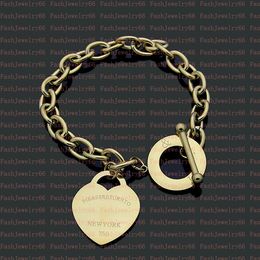 Nouveau coeur coeur Collier Collier Bracelet Link Girls Valentin de la Saint-Valentin Amour Gift Jewelry Wholesale Retail avec boîte