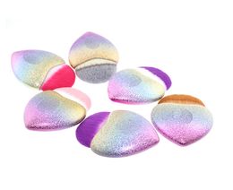 Nieuwe hartvormige zeemeermin stichting borstel glitter stralende cosmetische borstel geleidelijk veranderende kleur make-up gereedschap gratis verzending