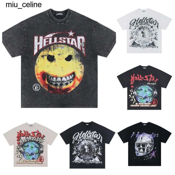 Hellstar T-shirts pour hommes T-shirts de haute qualité pour hommes Chemises de créateurs pour hommes Vêtements d'été Mode Couples Coton Tee Casual Femmes T-shirts à manches courtes