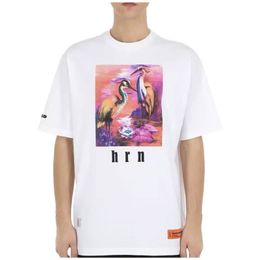 Nieuwe Heron Same Men T-shirts vrouwen man Multicolor Summer Cotton Classic Image Print Short Sleeve T-Shirt Trendy Tee Mens Herons Kleding Big Size S-XXXL XXL XXL