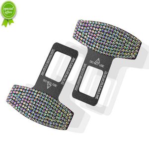 Nouveau caché voiture ceinture de sécurité boucle tête baïonnette silencieux multifonctionnel Auto décoration diamant voiture accessoires intérieur pour femme