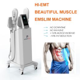 4 Handgrepen Hiemt gestimuleerd EMS Emslim Muscle Stimulator Fat Removal Machine 2 jaar garantie Gratis shippment