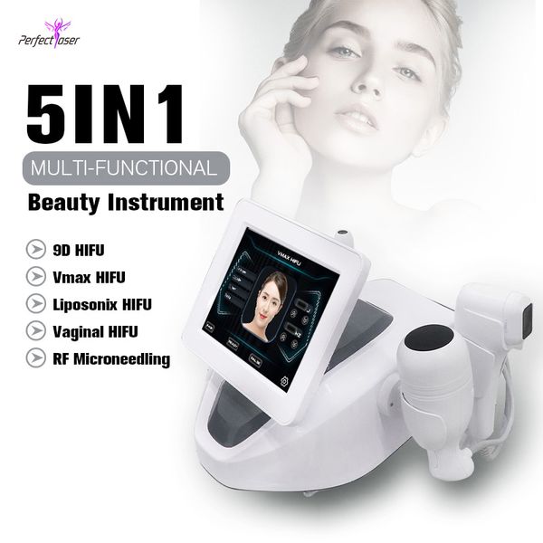 Nouveau HIFU Ultrason du visage Abdomen Ultherapy Corps Minceur Machine Serrage Vaginal Lifting du visage Rajeunissement de la peau Produit de traitement des cicatrices d'acné