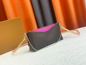 Nieuwe high -end designer tas multi -kleuren lederen handtas kwaliteit crossbody klassieke portemonnee dames schouder luxe veelzijdige mini -onderarm