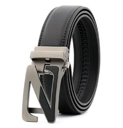 NIEUWE HOOG LUXE DESIGERS Men039S Z Alloy Agio Automatic Buckle Black Belt Designer Belts of Men Jeans Belt6403009