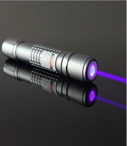 NIEUWE HIGH POWER MILITAIRE 2000M 405 NM Purple Blue Violet Laser Pointers zaklamp Lichtstraal lazer UV vervalste detector jacht2063865