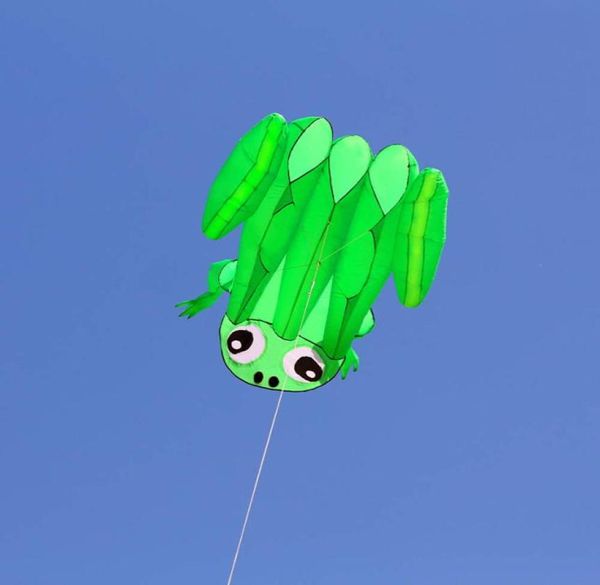 Nouveau logiciel unique 3D de haute qualité Frogs Kites Sports plage avec poignée de cerf-volant et chaîne facile à voler9670673