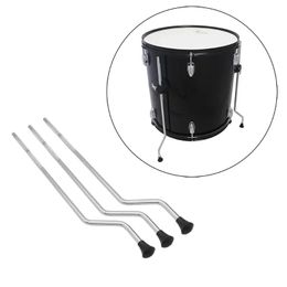 Nieuwe hoogwaardige 3 stcs vloer tom been voeten 10 mm drumset accessoire ijzer verguld