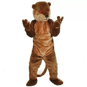 Costumes de mascotte de loutre brune de haute qualité pour adultes, tenue de cirque, de noël et d'halloween, robe fantaisie, nouvelle collection