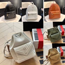 NIEUWE HOGE KWALITEIT Designer Bag Men and Women Backpack Luxe handtas Gold Label Logo Herringbord graan quilt kalfsleer emmertas schoudertas crossbody tas