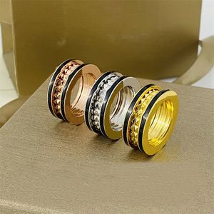 Hoge kwaliteit designer ring titanium stalen ringen klassieke sieraden mode ringen vakantie geschenken mannen
