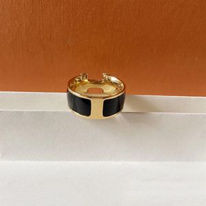 Nieuwe hoogwaardige designer design titanium ring klassieke sieraden mannen en vrouwen paar ringen moderne stijl bandbreedte 8MM2382