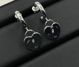 Nouveau créateur de haute qualité Fashion Single Boucles d'oreilles en diamant Collier de bracelet en or et argent Boucles d'oreilles pour femmes