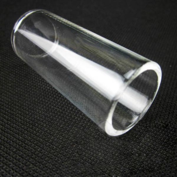 NUEVA CONDICIÓN DE GUITARIA ELÉCTRICA de alta calidad Plexiglass Resin Slide Glass Bottle Tube de dedo Knuckle 60x22mm Guitarras eléctricas transparentes
