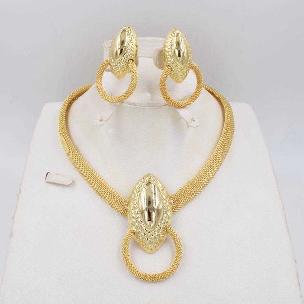 Nouveau ensemble de Bijoux de haute qualité de mode dubaï mariage nigérian perles africaines Bijoux Parure Bijoux H1022