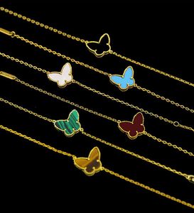 Nouveau bracelet de papillons de couleur or de haute qualité de haute qualité pour femmes4890330