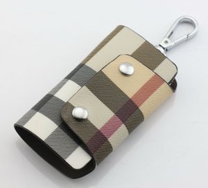 Porte-clés de voiture en cuir véritable mode sacs à main bicolores no926