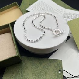 Nouveaux bijoux de haute qualité en argent 925 lettre G collier de perles hommes et femmes mode personnalisé Bracelet couple cadeau