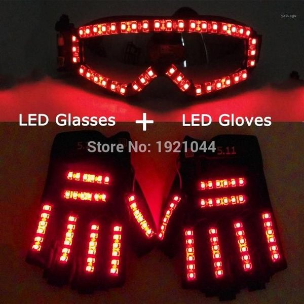 Gants Laser LED de haute qualité, lunettes lumineuses LED pour spectacle de Bar, Costumes lumineux, accessoires de fête DJ danse, costume éclairé 1300g, nouvelle collection