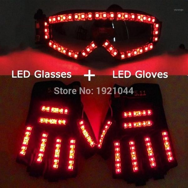 Gants Laser LED de haute qualité, lunettes lumineuses LED pour spectacle de Bar, Costumes lumineux, accessoires de fête DJ danse, costume éclairé 1293S, nouvelle collection