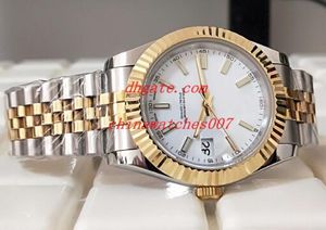 NOUVELLE montre de haute qualité de luxe 41mm 18kt or inoxydable blanc Index 126333 automatique mécanique montre pour hommes montres