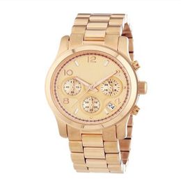 Nuevos relojes de diamantes de cristal de lujo de alta calidad Hombre Mujer Reloj de oro Tira de acero Vestido brillante de oro rosa Reloj de pulsera Drop Ship Wh295v